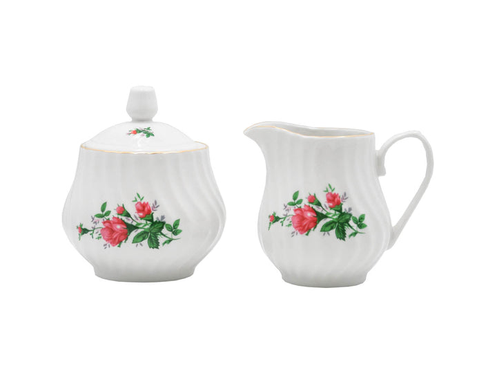 Limited Edition: Vintage Bloom Sugar & Creamer Set by Tuxton Home