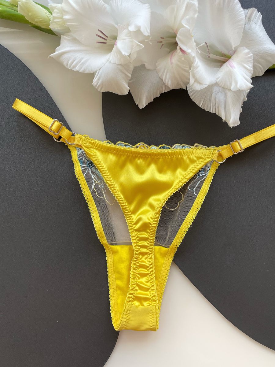 Dahlia yellow Lingerie Set by Angie's Showroom