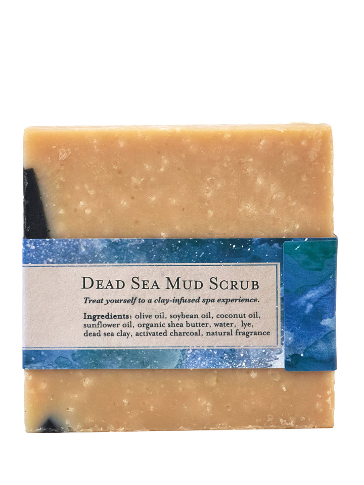 Dead Sea Mud Soap Scrub Bar Organic Handmade in USA by Ash & Rose