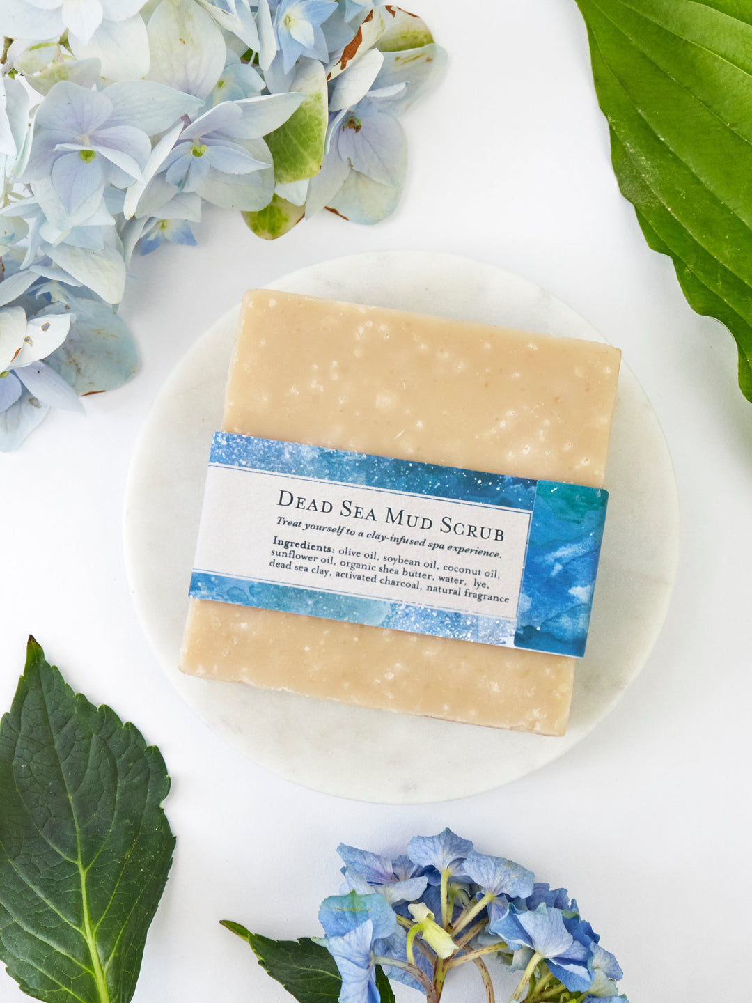 Dead Sea Mud Soap Scrub Bar Organic Handmade in USA by Ash & Rose