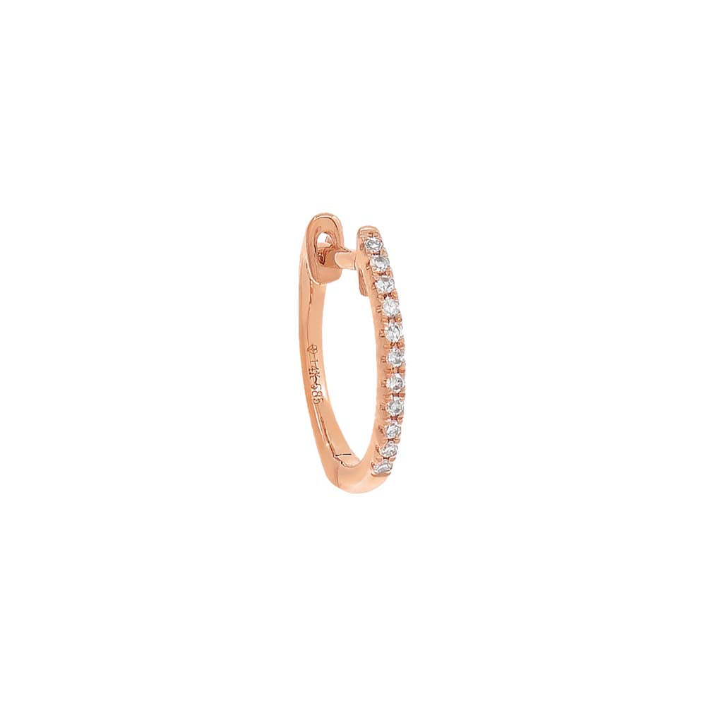 Diamond Huggie Earring 14K by By Adina Eden