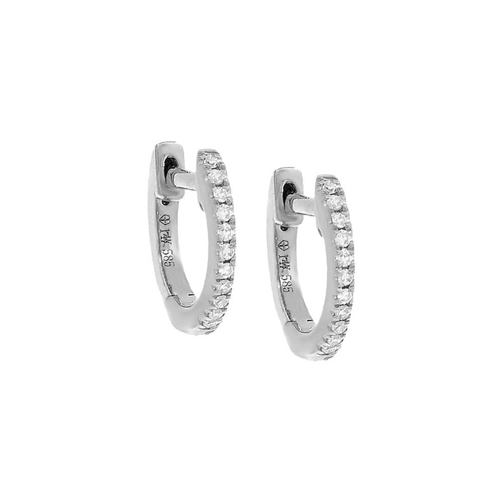 Diamond Huggie Earring 14K by By Adina Eden