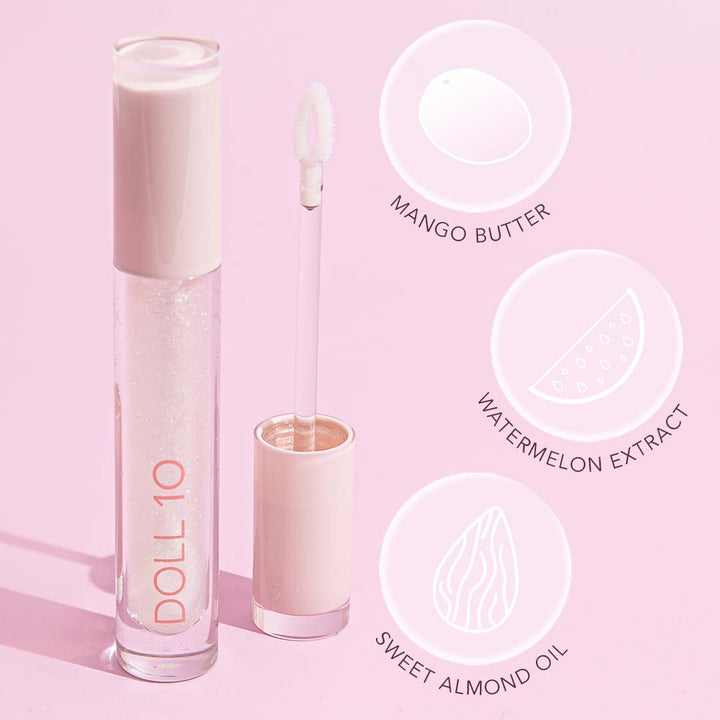 Lip Genius Diamond Shine Lip Gloss by Doll 10 Beauty