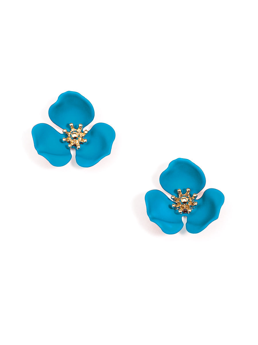 Blooming Lotus Stud Earring by ZENZII