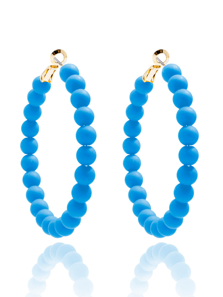 Lola Beaded Hoop Earring by ZENZII