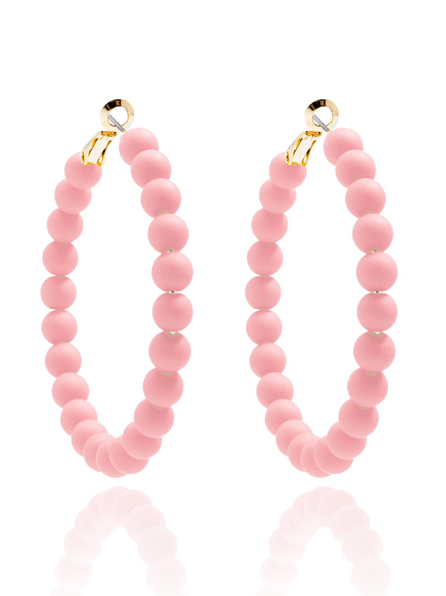 Lola Beaded Hoop Earring by ZENZII