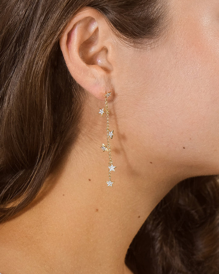 CZ Star Drop Earrings by Sterling Forever