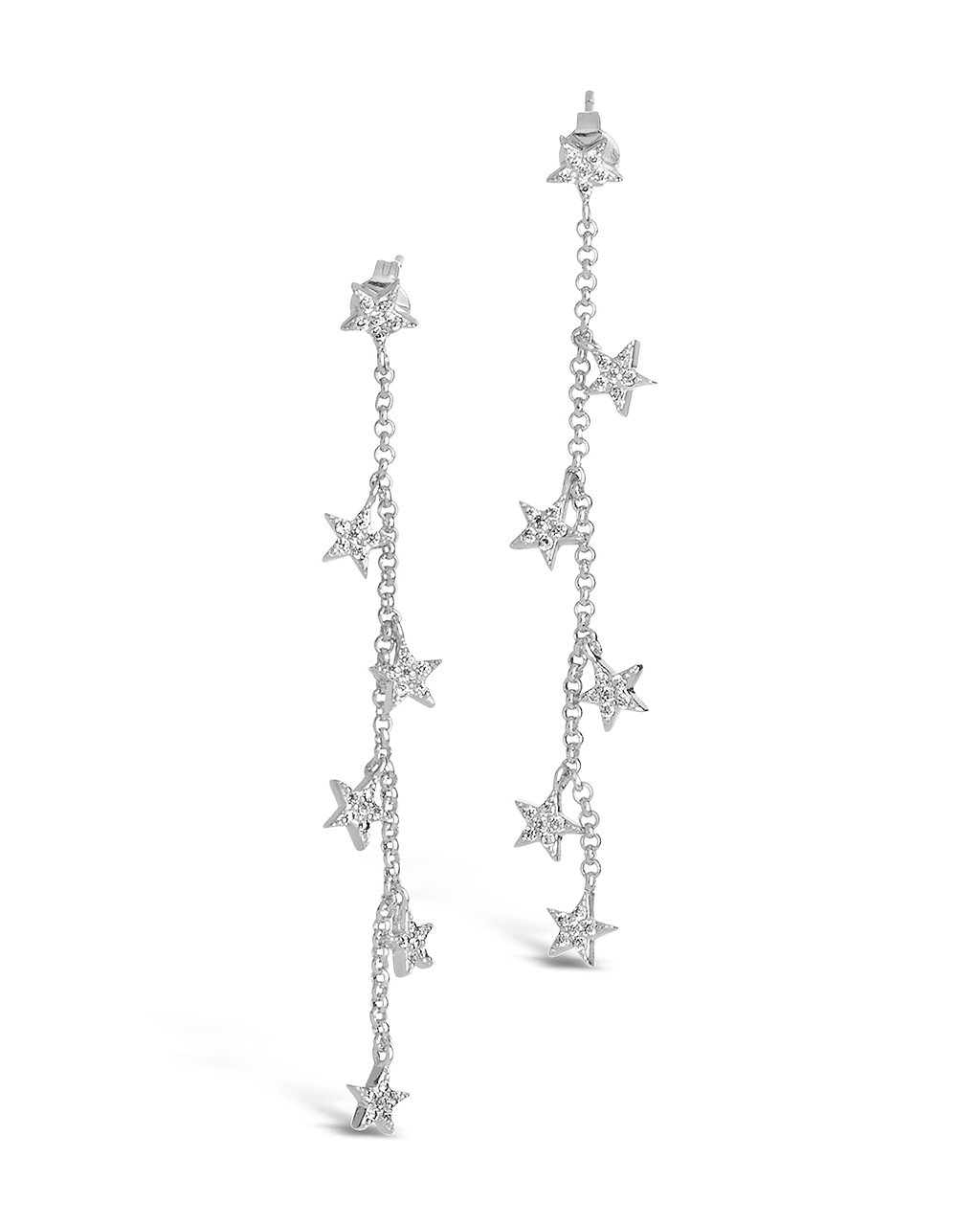 CZ Star Drop Earrings by Sterling Forever