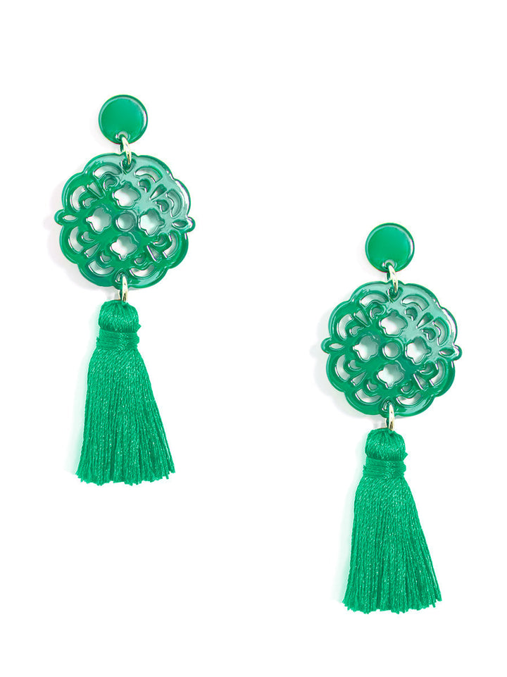 Allure Tassel Drop Earring by ZENZII