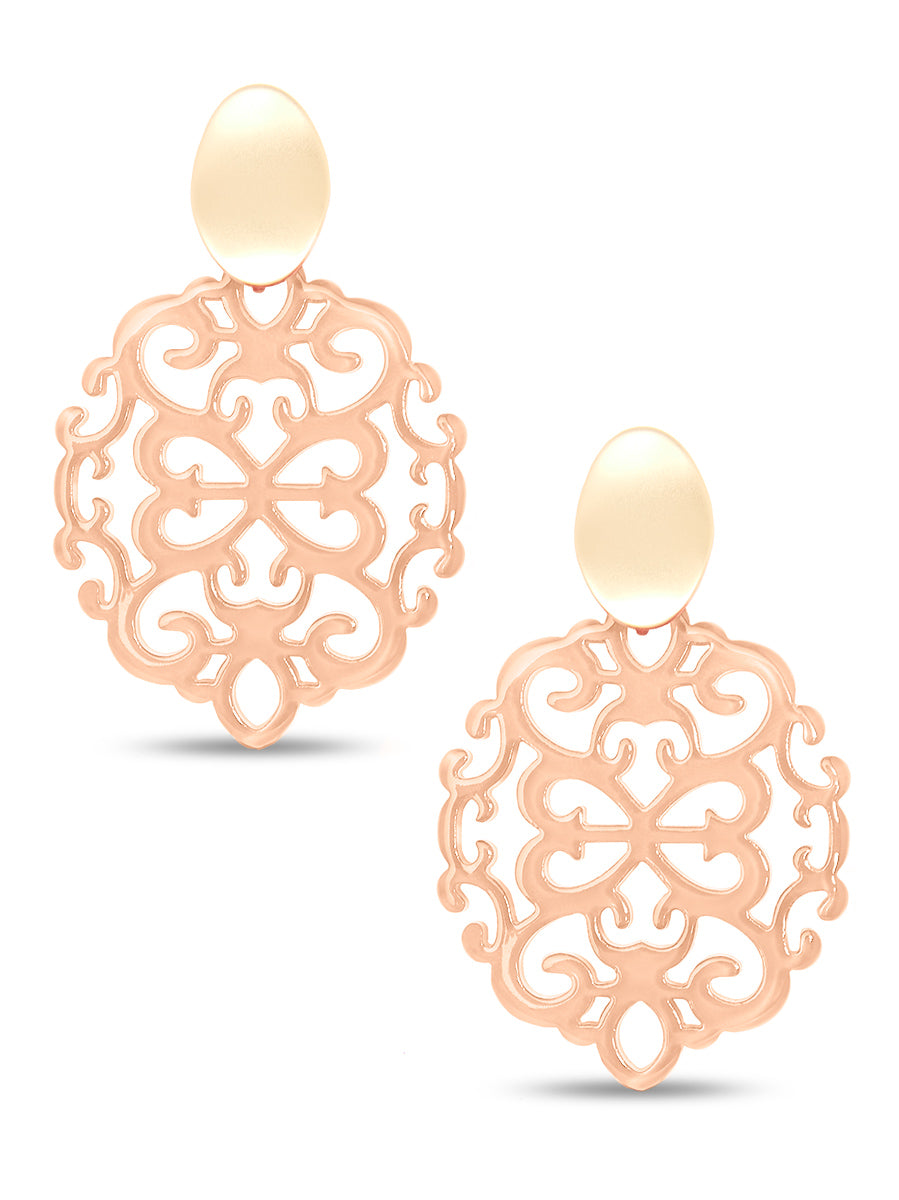 Mia Damask Drop Earring by ZENZII