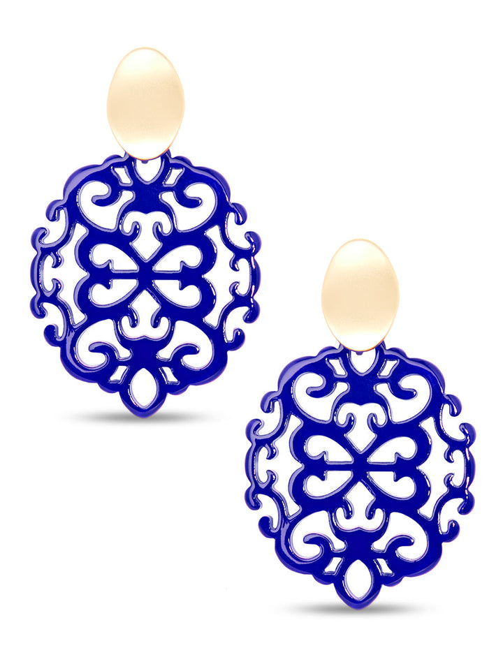 Mia Damask Drop Earring by ZENZII