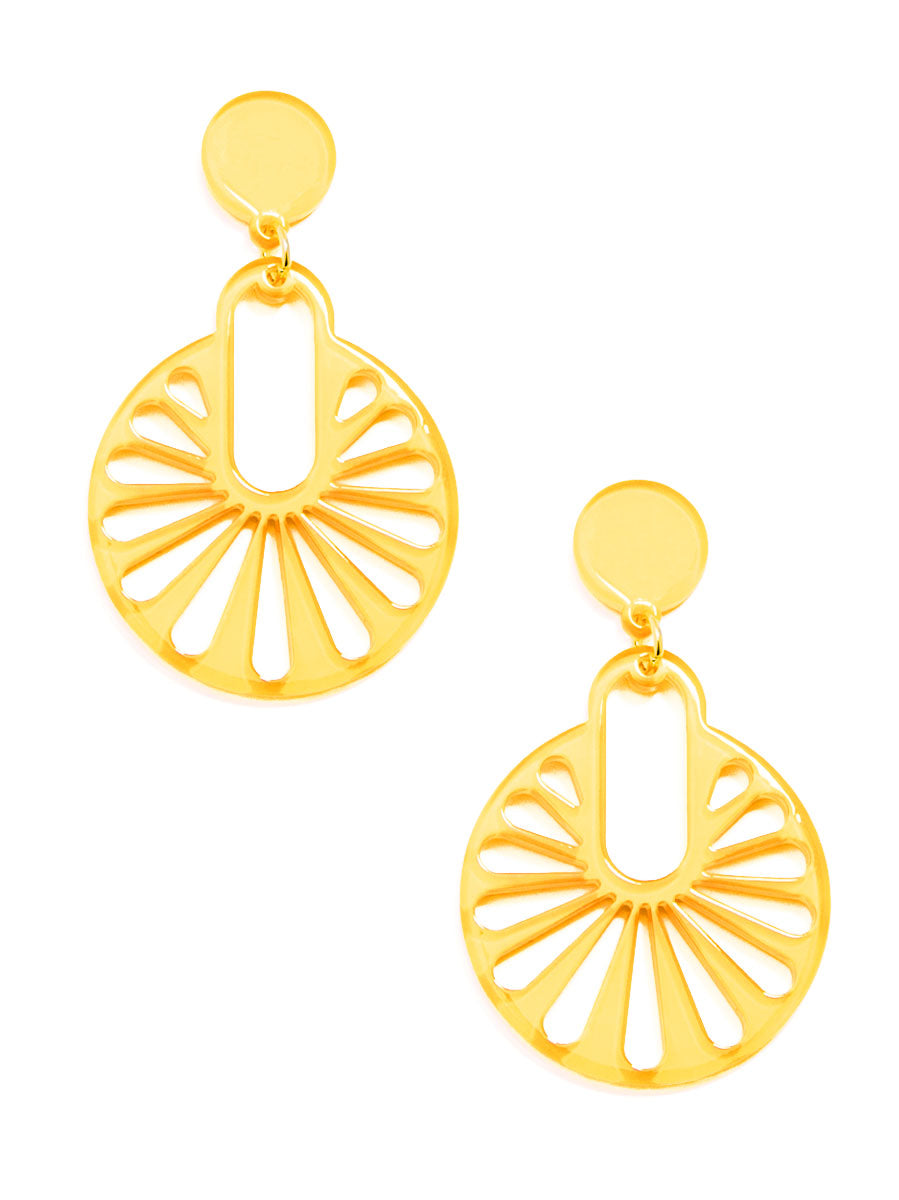 Fannie Cutout Drop Earring by ZENZII