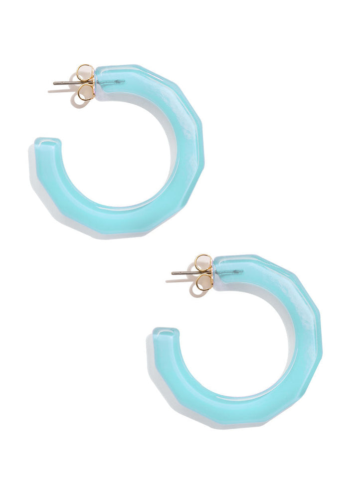 Robin Textured Hoop Earring by ZENZII