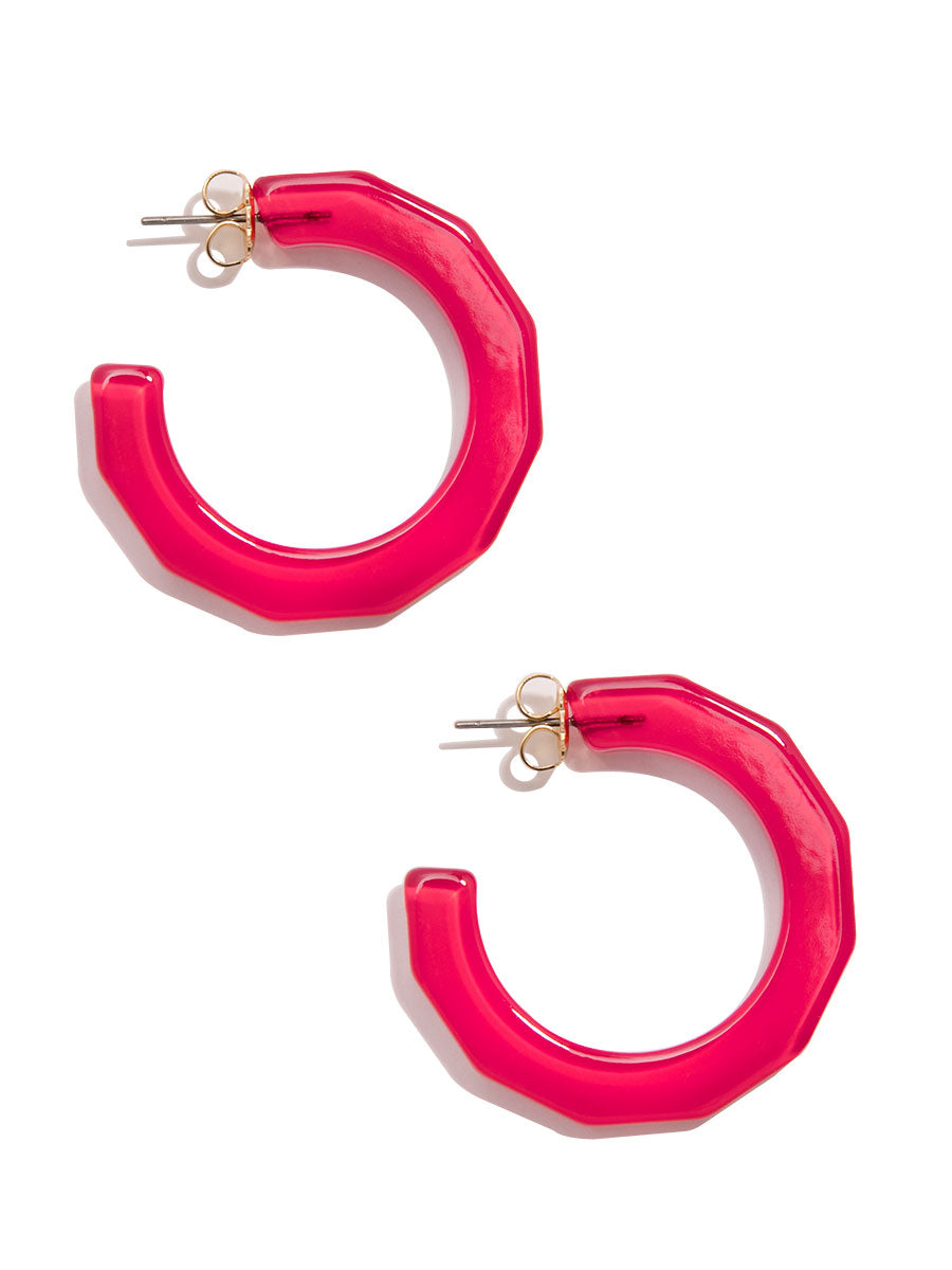 Robin Textured Hoop Earring by ZENZII