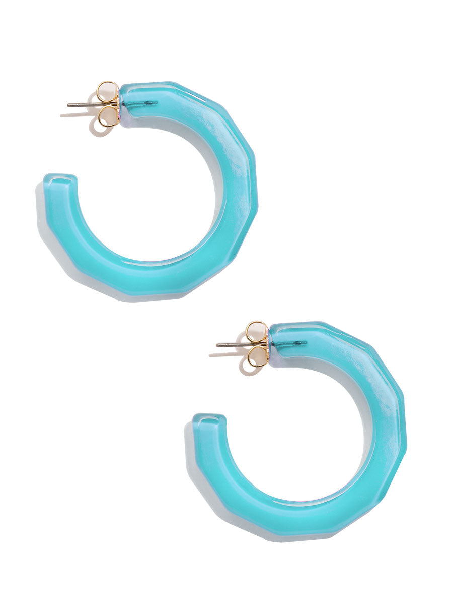 Robin Textured Hoop Earring by ZENZII