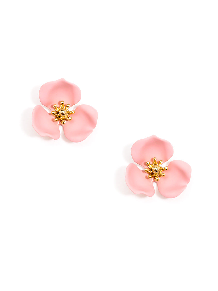 Blooming Lotus Stud Earring by ZENZII