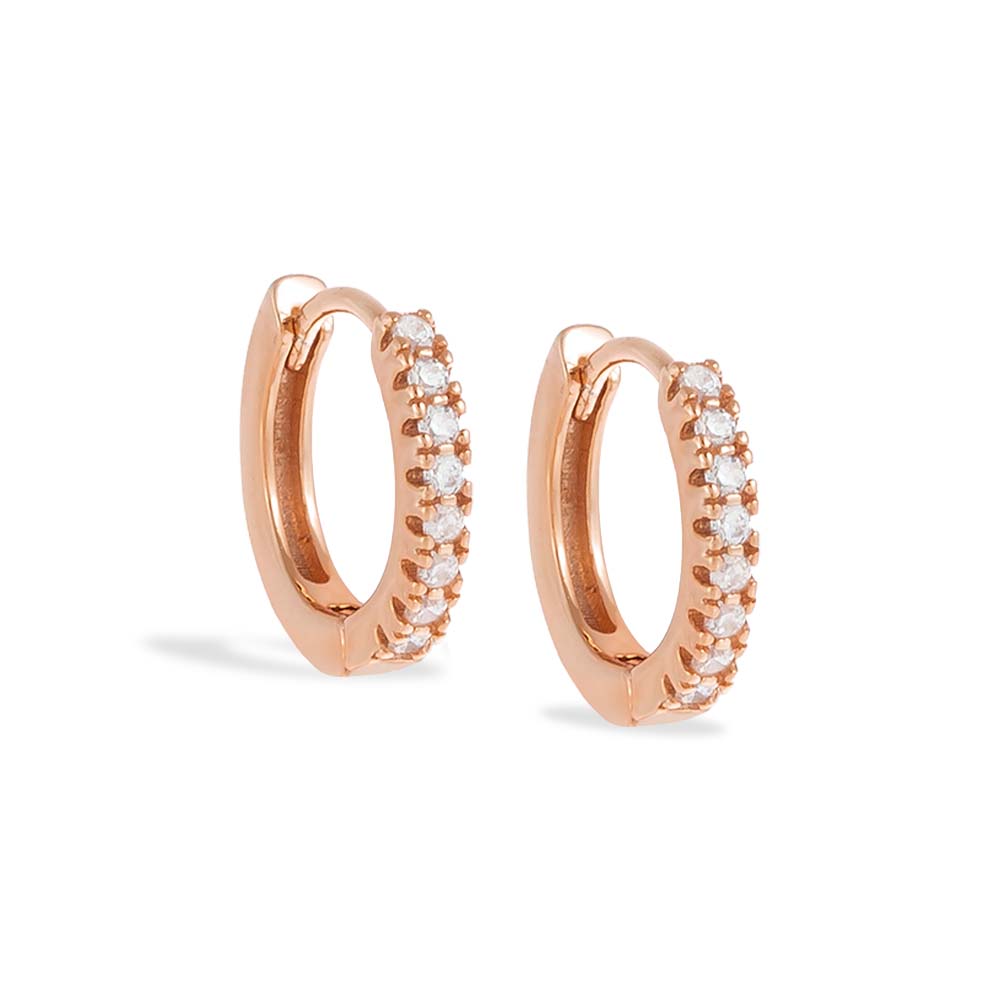 CZ Mini Huggie Earring by By Adina Eden