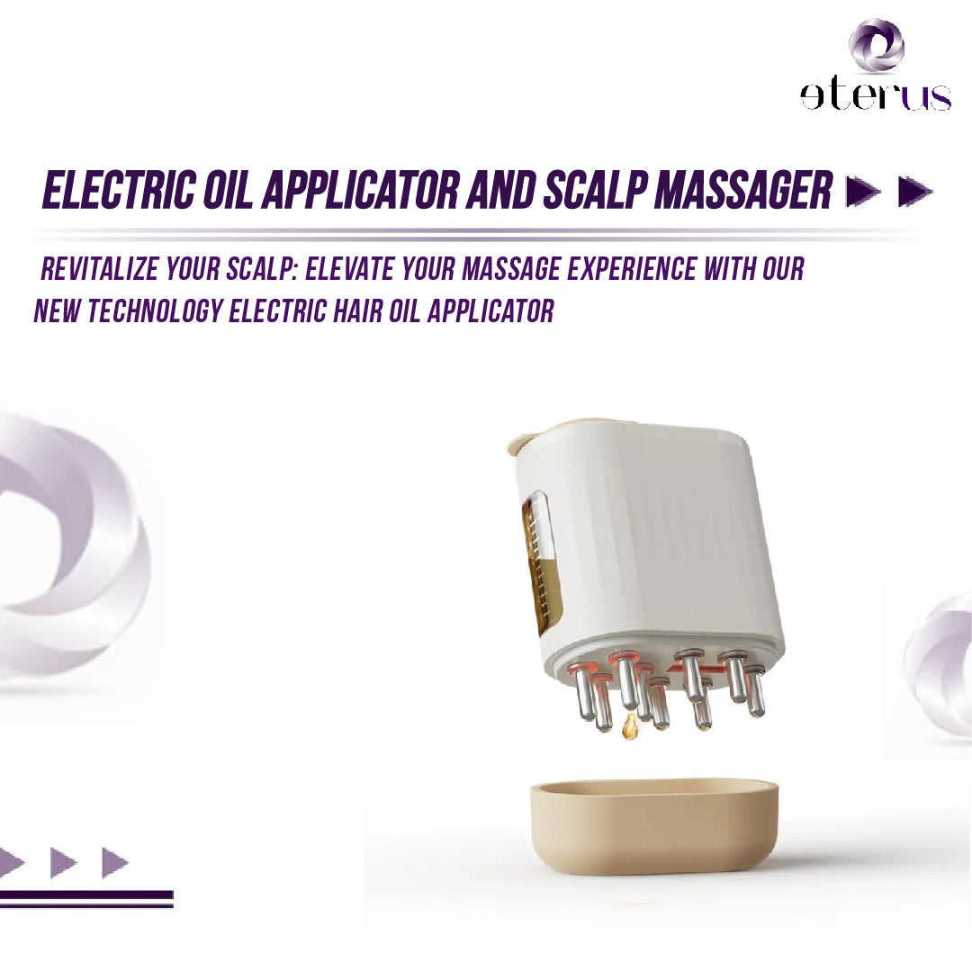 Electric Oil Applicator and Vibration Scalp Massager 2 in 1. by eterus