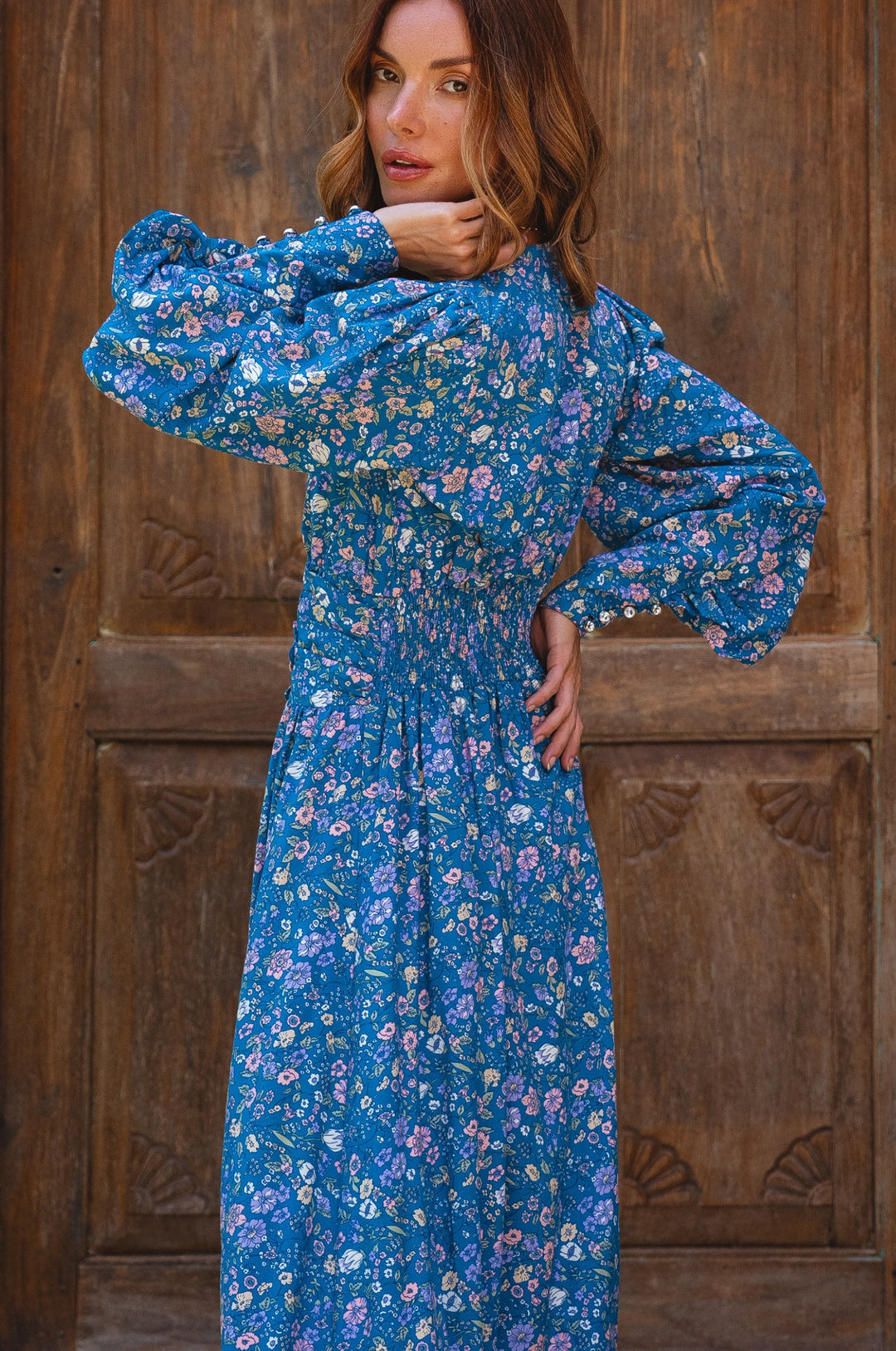 Elise Long Sleeve Maxi Dress by Bali ELF