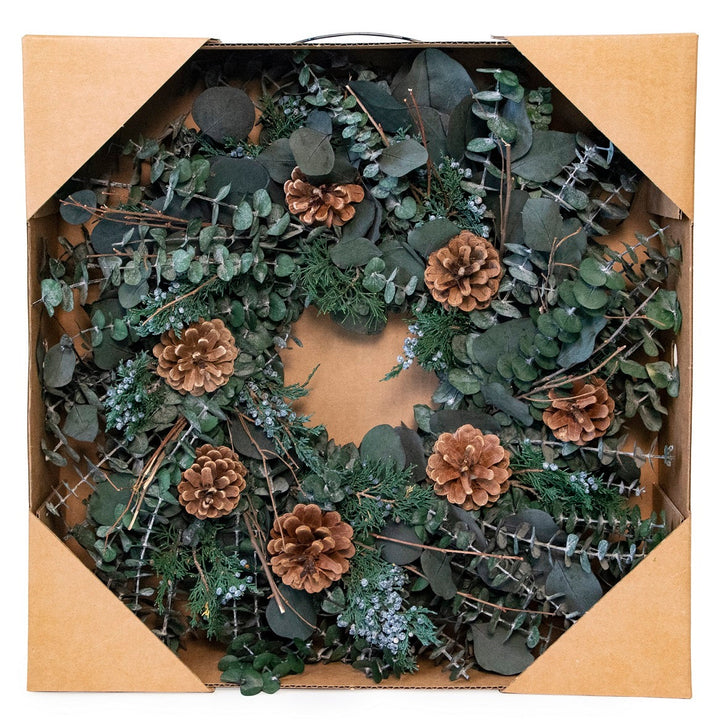 Eucalyptus Juniper & Pinecone Wreath by Andaluca Home