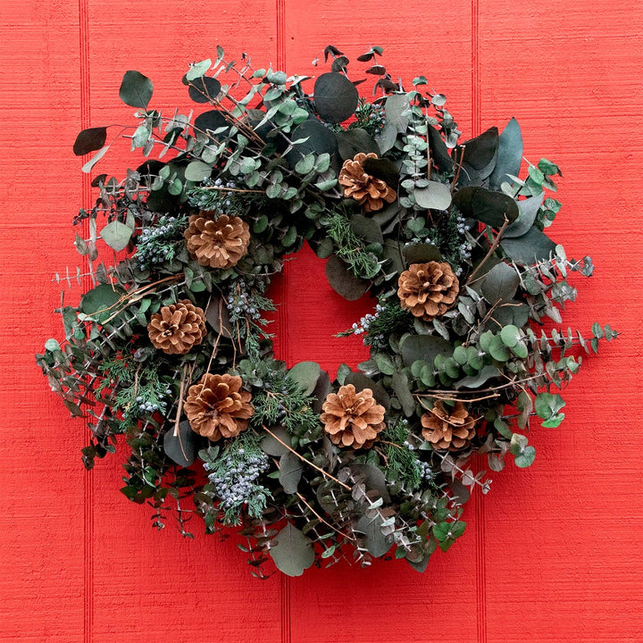 Eucalyptus Juniper & Pinecone Wreath by Andaluca Home