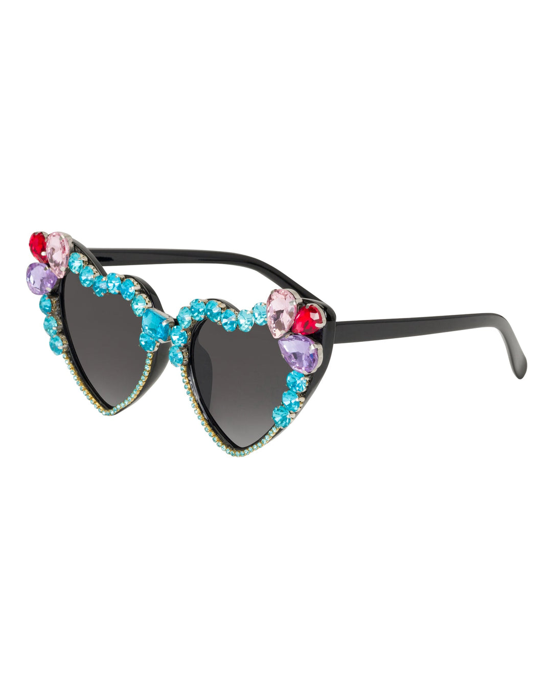 Heart Breaker Funglasses - Blue by Meghan Fabulous