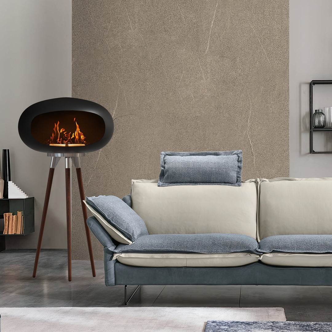 Tripod Indoor + Outdoor Ethanol Fireplace by EP Light