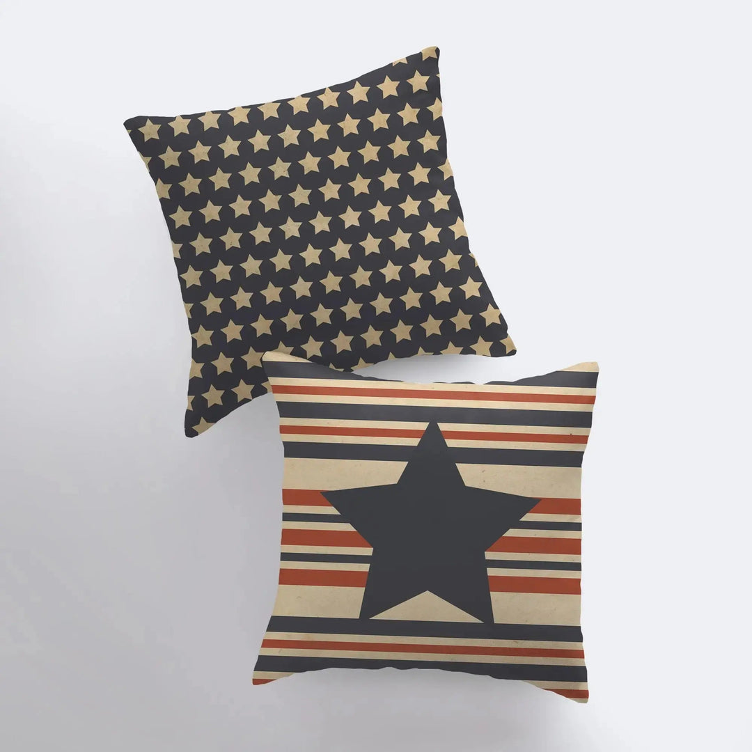 Fourth of July | Pillow Cover | Memorial Gift | Throw Pillow | Home Decor | Freedom Pillow | Farmhouse Decor | Throw Pillows | Mom Gift by UniikPillows