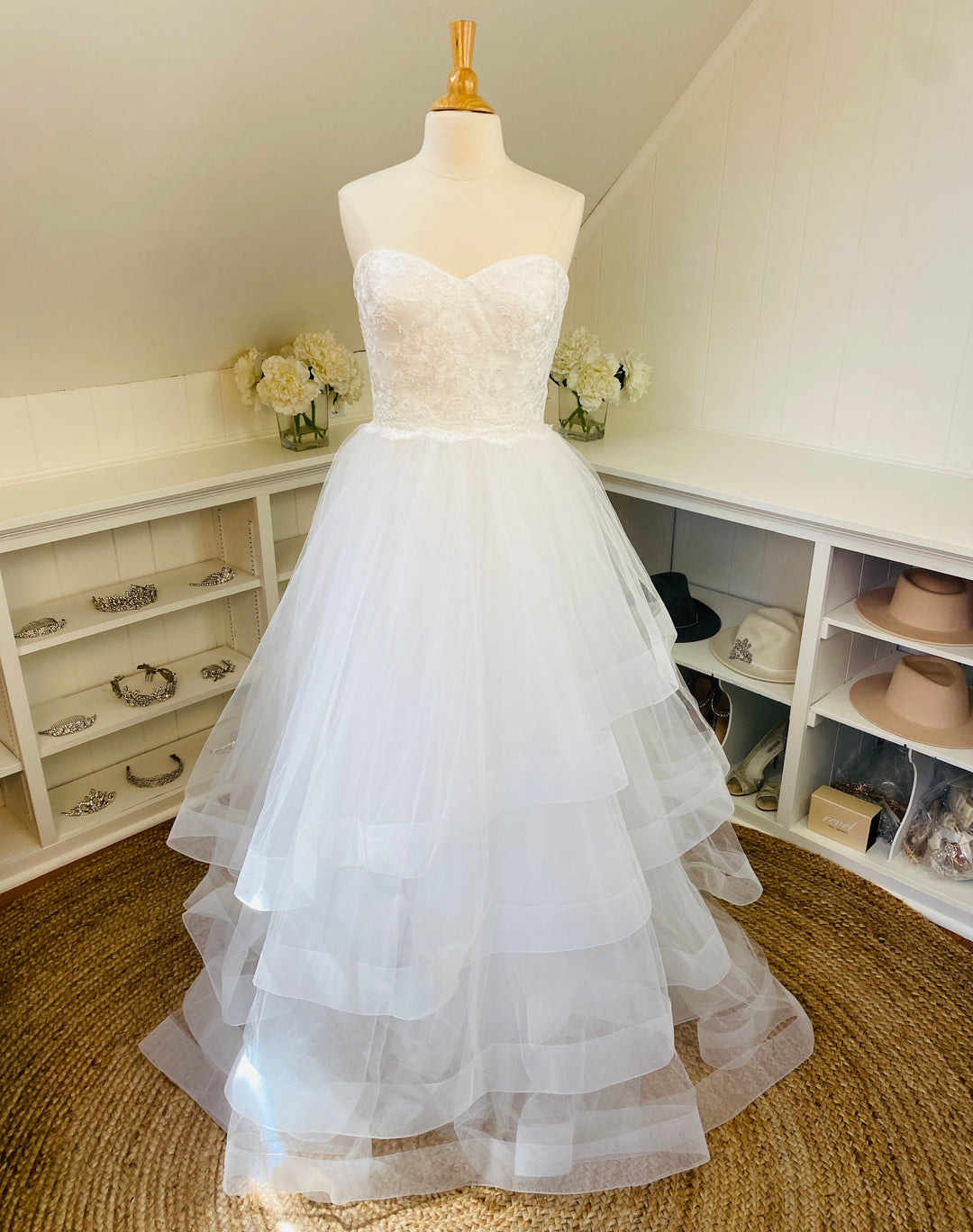 Theia Couture 'Camellia' Gown Size 14