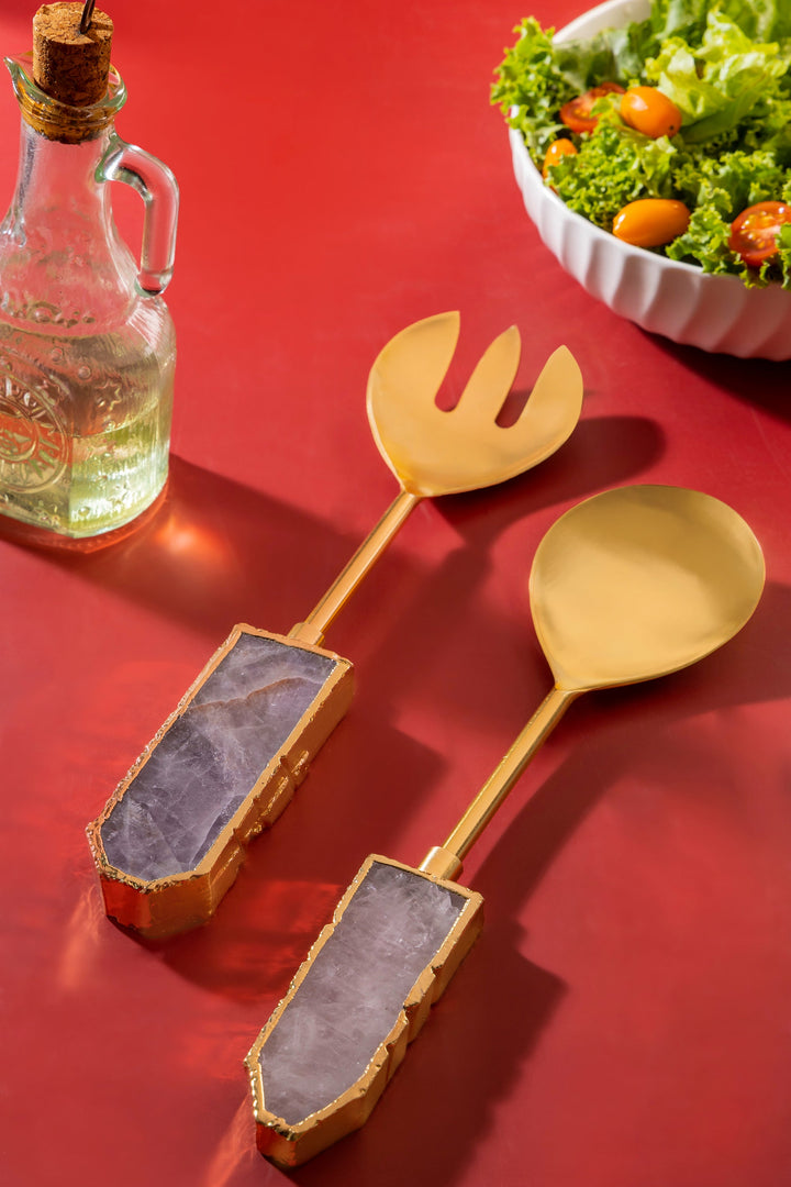 Arlena Salad Servers by GAURI KOHLI