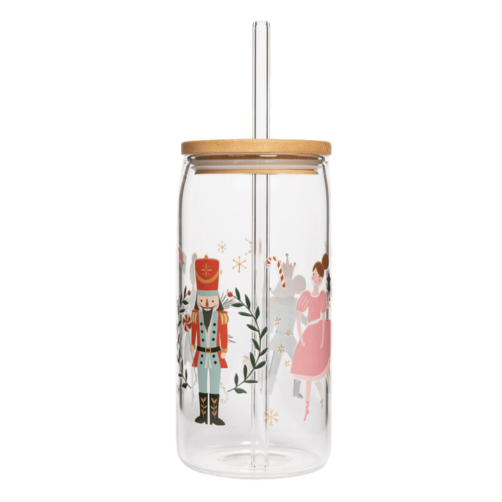 Nutcracker Can Glass - 17 oz by Sweet Water Decor