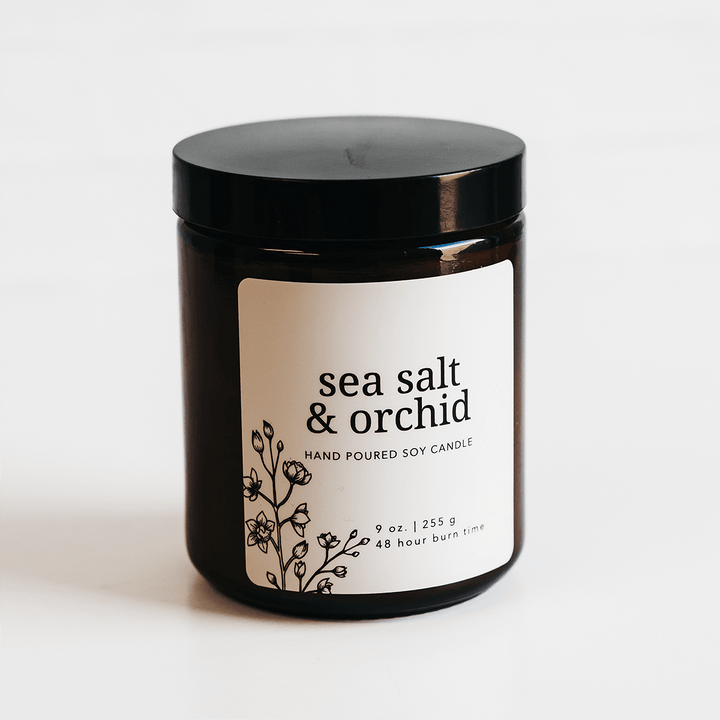 Sea Salt & Orchid Soy Candle by Giften Market