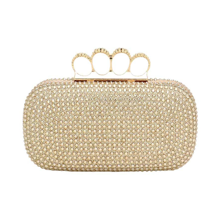 Bling Rectangle Evening Clutch Crossbody Bag by Madeline Love