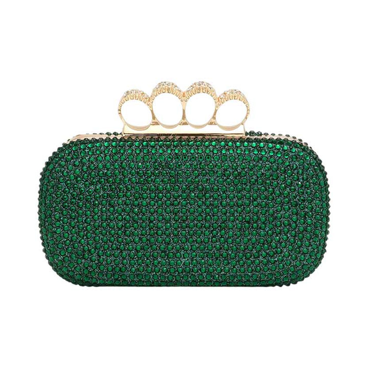 Bling Rectangle Evening Clutch Crossbody Bag by Madeline Love