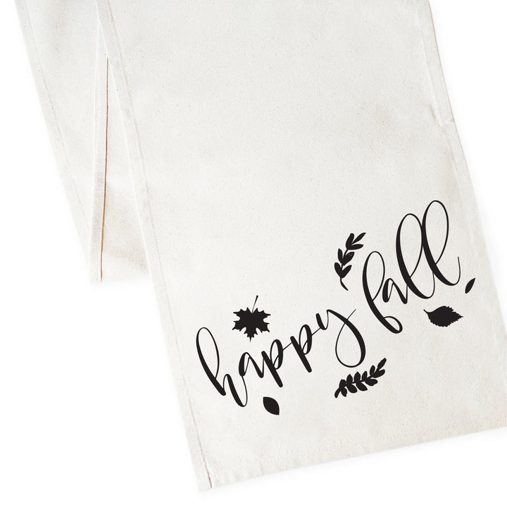 Happy Fall Canvas Table Runner by The Cotton & Canvas Co.