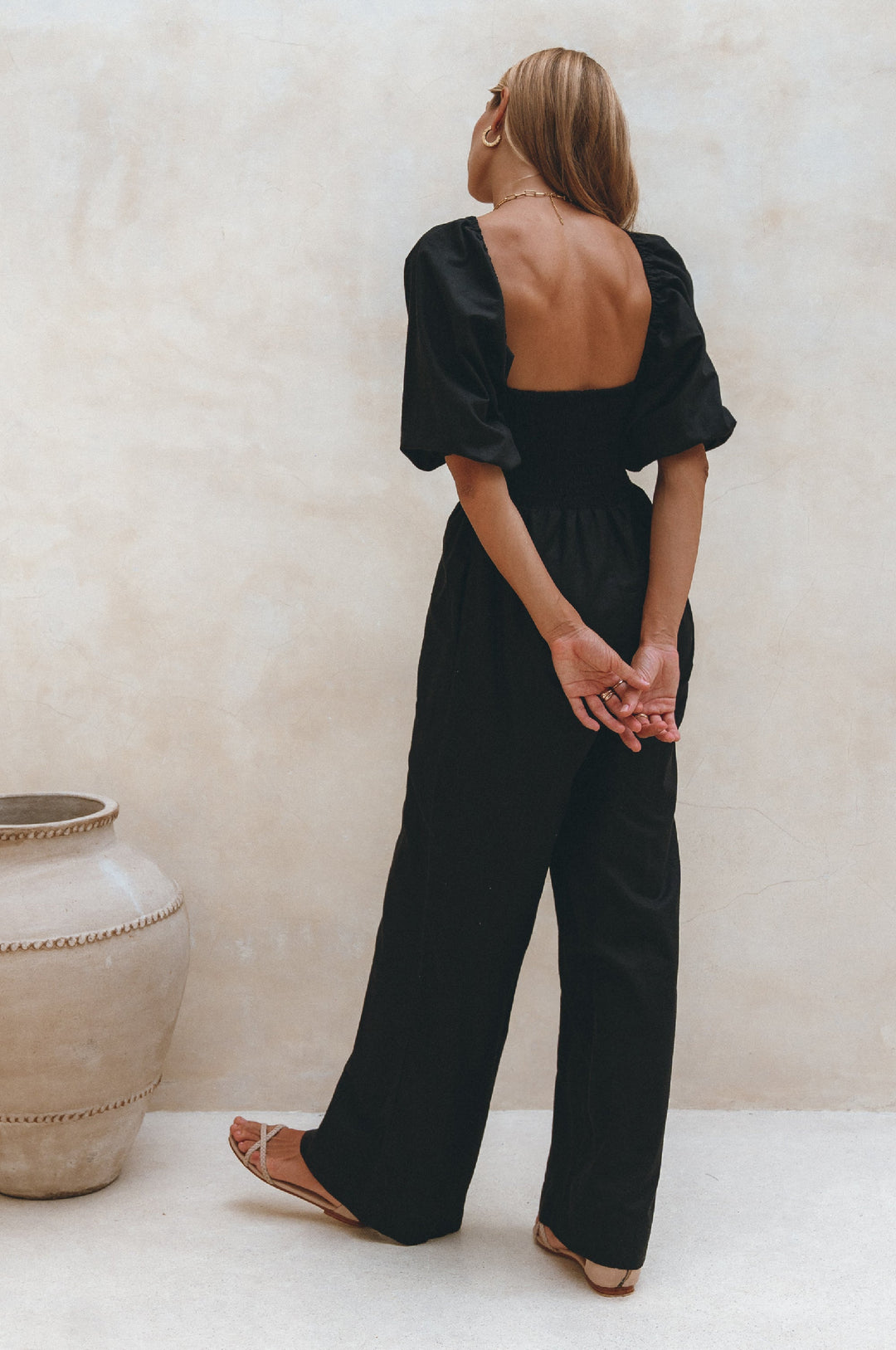 Heaven Bay Linen Jumpsuit by ELF