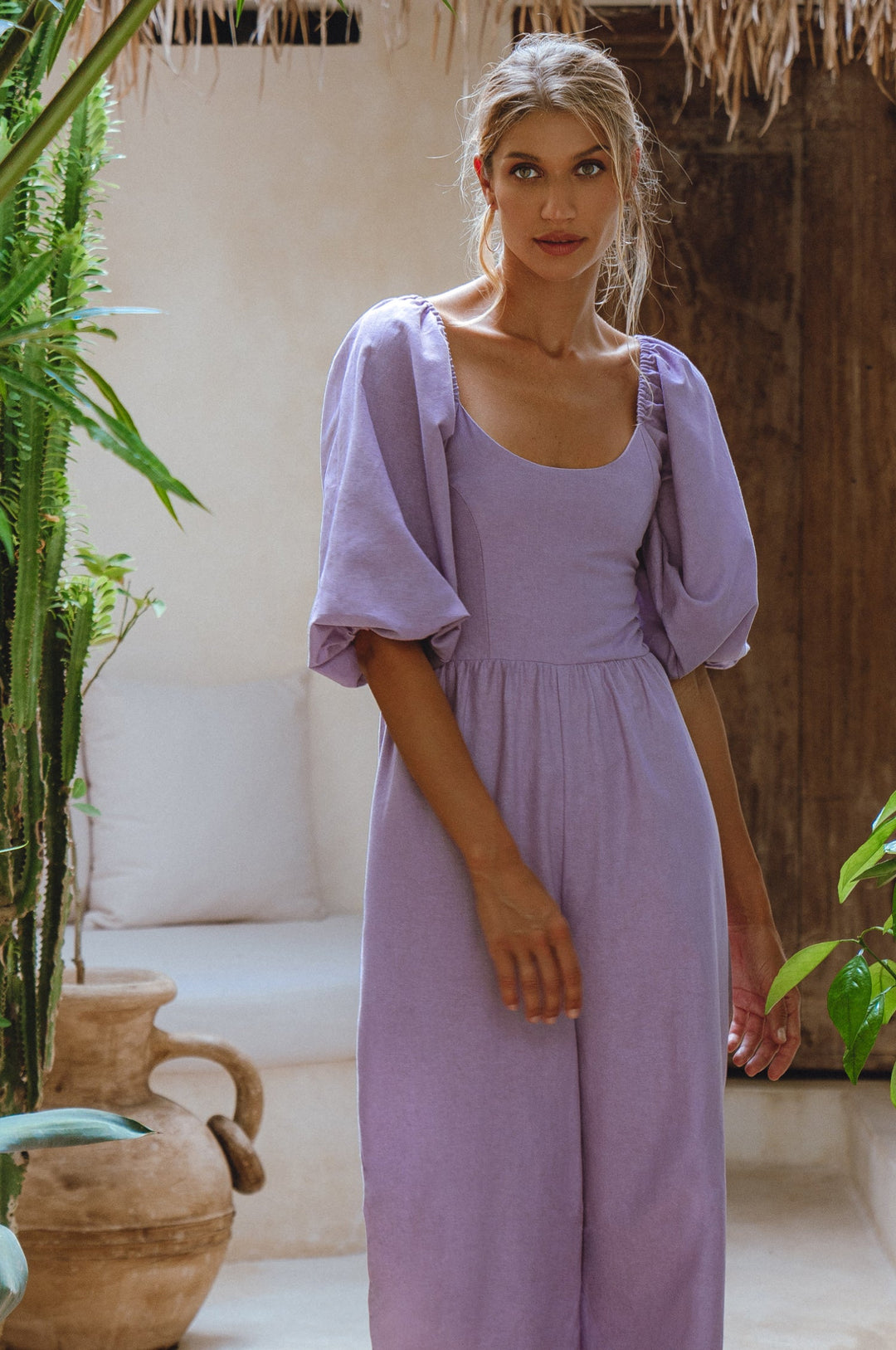 Heaven Bay Linen Jumpsuit by ELF