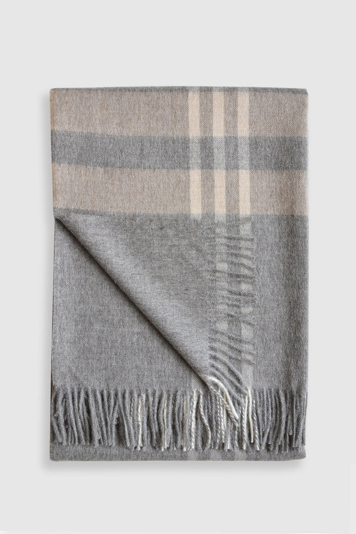 Huntsville Baby Alpaca Plaid Throw by Linen Way