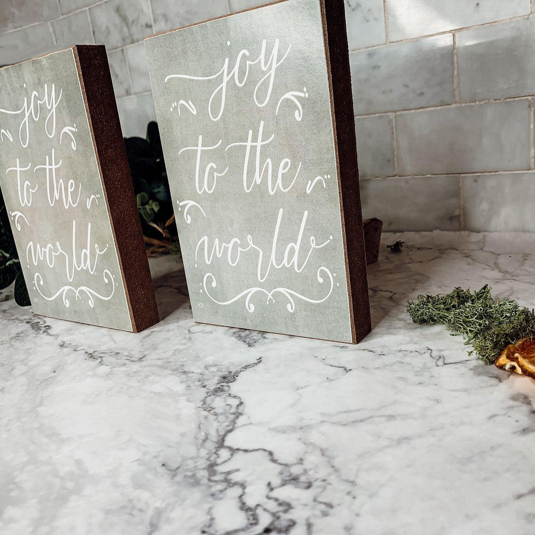 Joy To The World Sign by Gia Roma