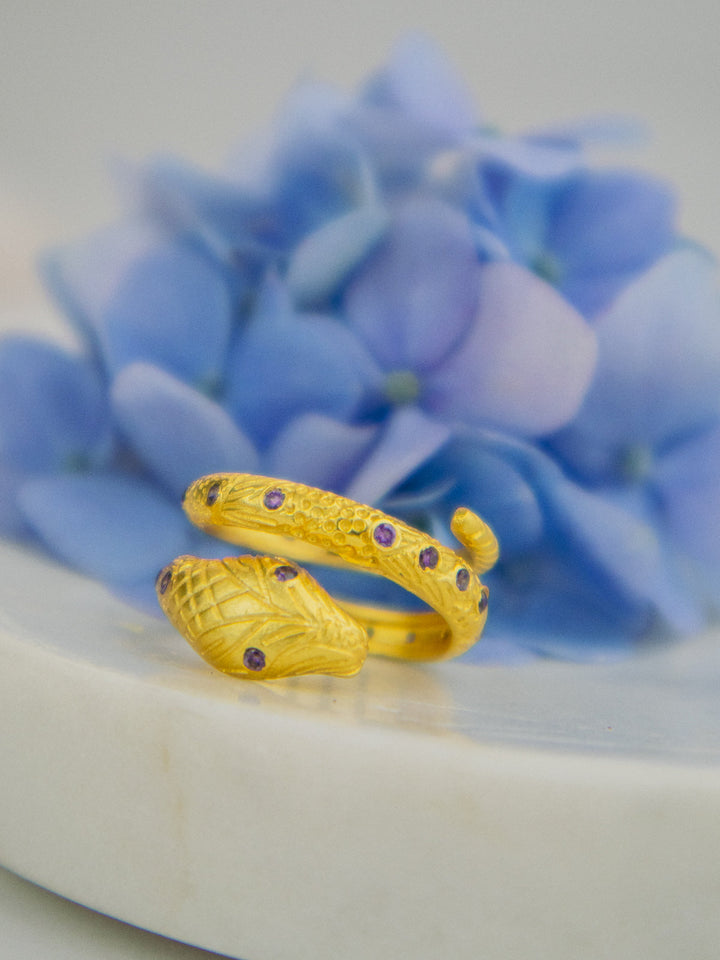 Basil the Cobra Ring by Ash & Rose