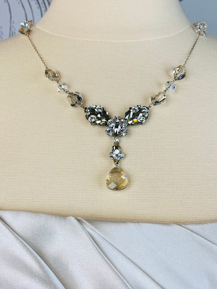 Crystal Lariat Necklace by Erin Cole