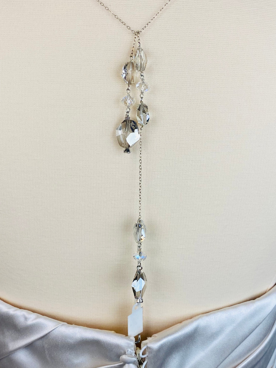 Crystal Lariat Necklace by Erin Cole