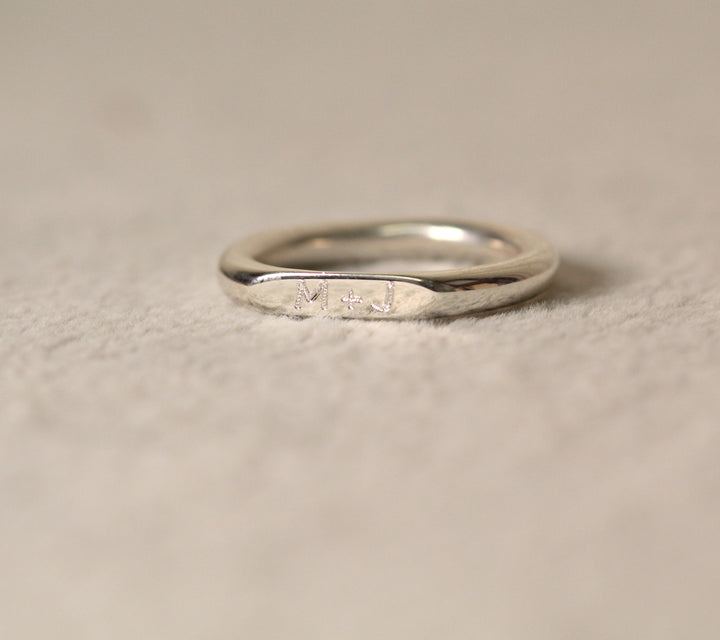 14k Memory Engraving Ring by VicStonenNYC Fine Jewelry