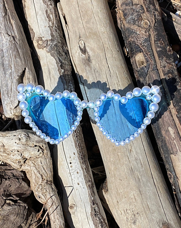 Lady Killer Funglasses - Blue by Meghan Fabulous