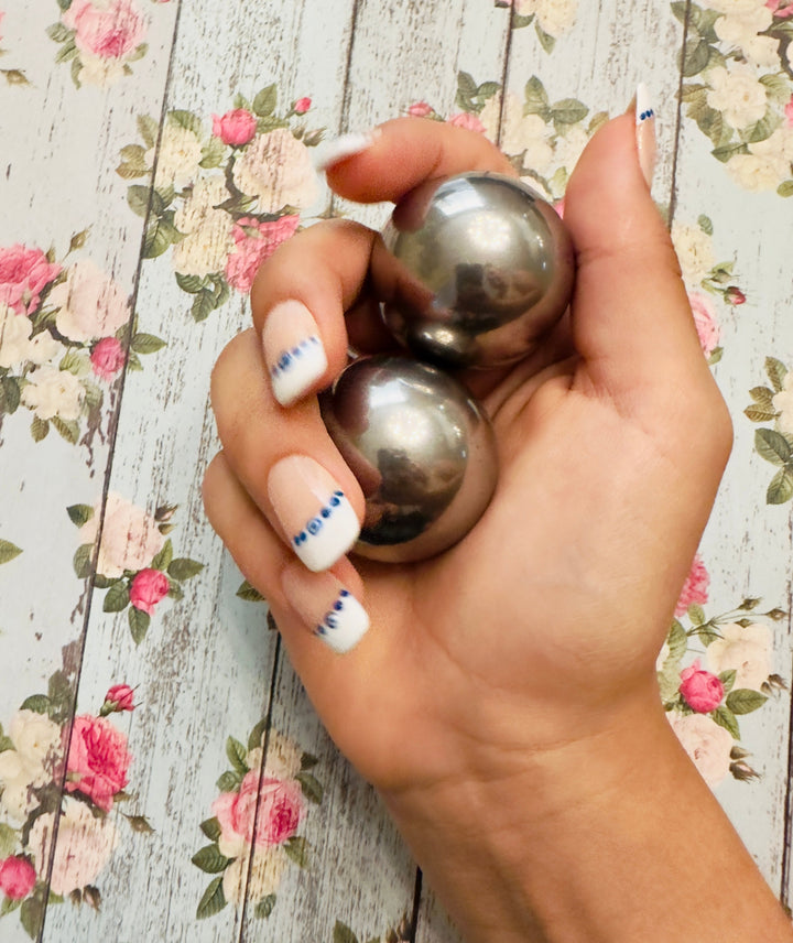 2-Pack Stainless Steel Baoding Balls Set by eterus