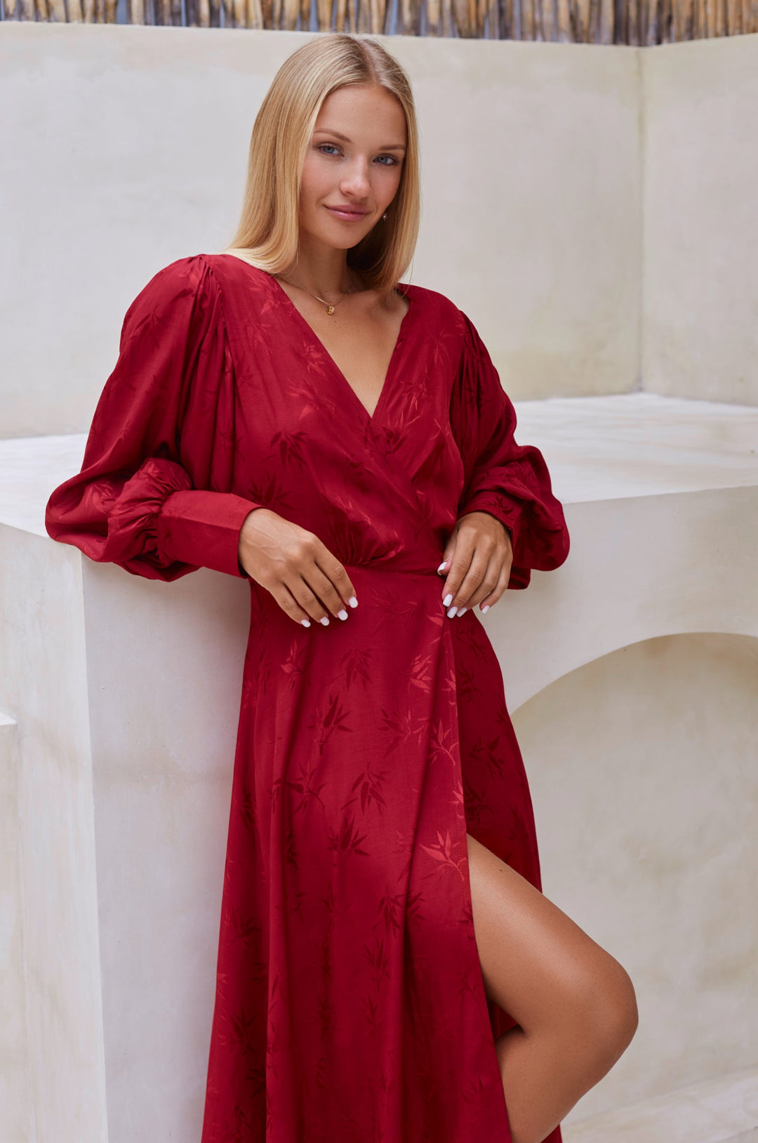 Isabella Long Sleeve Wrap Dress by ELF