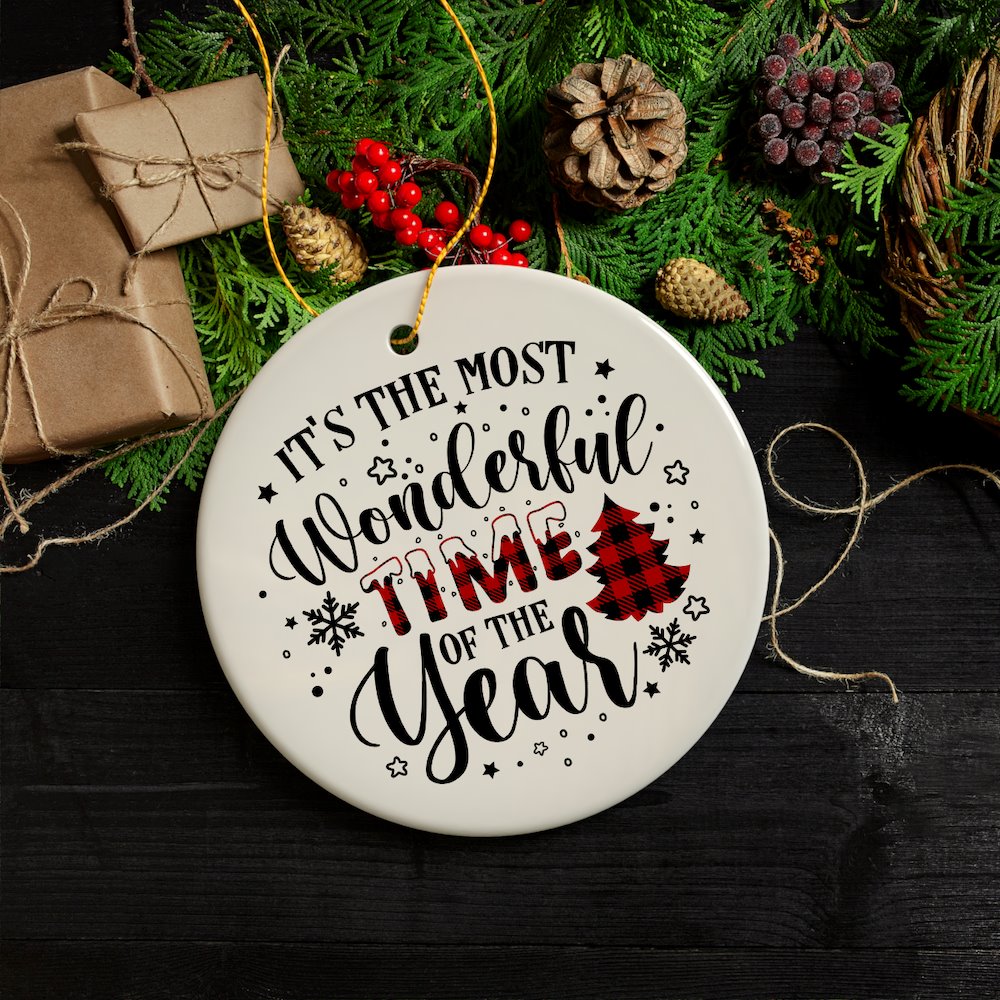 It's the Most Wonderful Time of the Year Christmas Ornament Bundle by OrnamentallyYou