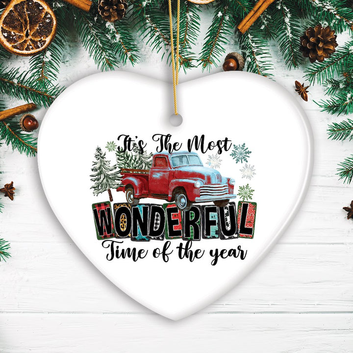 It's the Most Wonderful Time of the Year Christmas Ornament Bundle by OrnamentallyYou