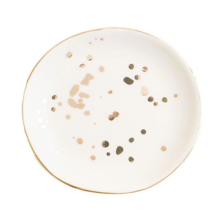 Gold Speckled Jewelry Dish by Sweet Water Decor