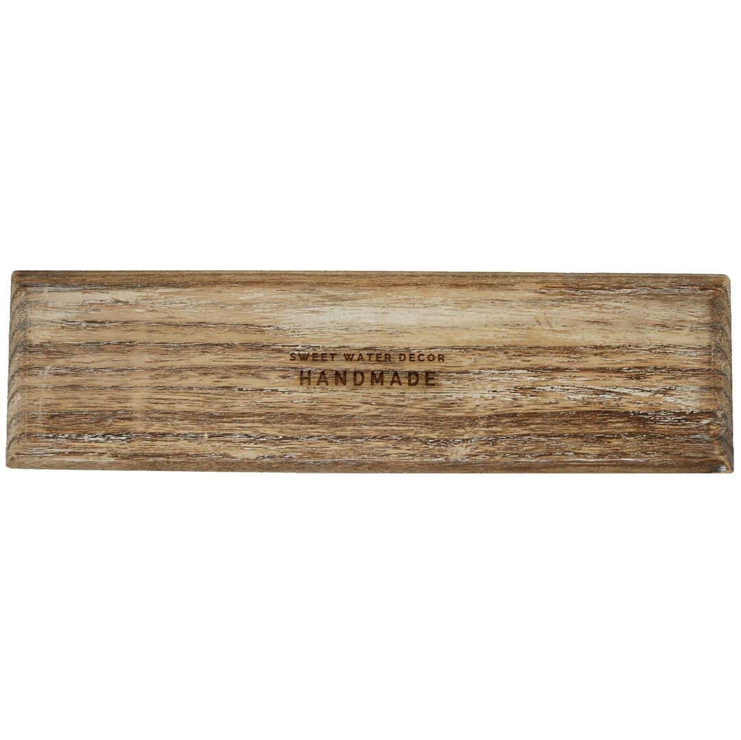 Rustic Rectangular Wood Tray by Sweet Water Decor